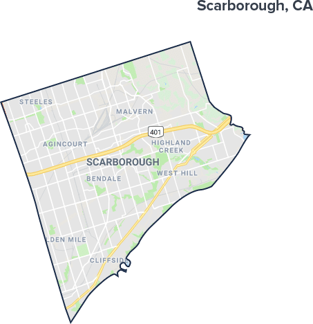 Scarborough, Ontario Map