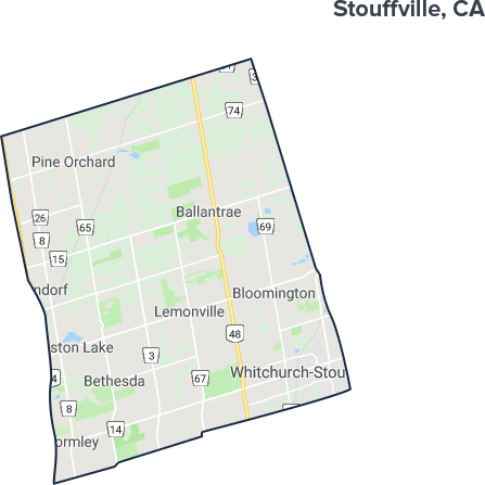 Stouffville, Ontario Map