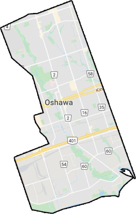 Oshawa-Map