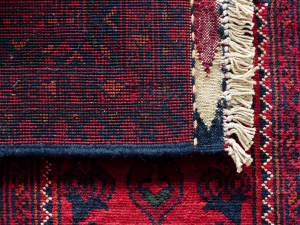close up of area rug